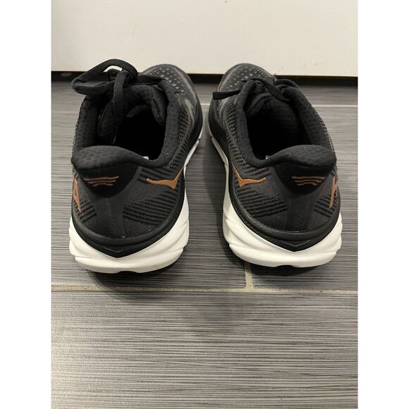 Hoka One One Clifton 9 Women's Black/Rose Gold Running Shoes Size 8.5D WIDE - Picture 4 of 6